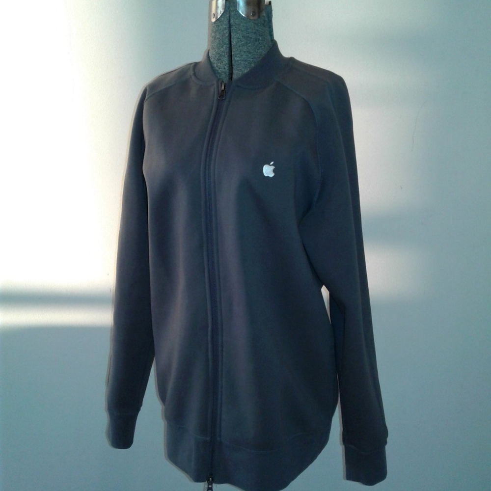 Apple Employee uniform L iPhone bomber Jacket double Zip Steve jobs 13 ipad pro